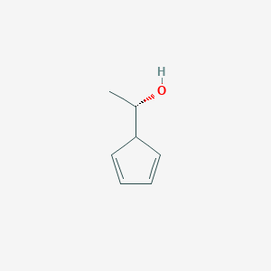 molecular formula C7H10O B15146216 (1S)-1-(Cyclopenta-2,4-dien-1-YL)ethanol 