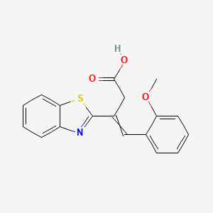 3-(1,3-benzothiazol-2-yl)-4-(2-methoxyphenyl)but-3-enoic acid