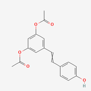 molecular formula C18H16O5 B15146304 3,5-Diacetoxy-4'-hydroxy stilbene CAS No. 1246833-37-3