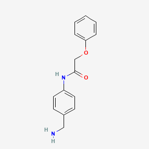 molecular formula C15H16N2O2 B15146343 N-[4-(aminomethyl)phenyl]-2-phenoxyacetamide CAS No. 954580-13-3