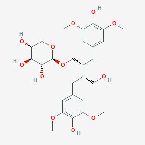 (2R,3R,4S,5R)-2-[(2R,3R)-4-hydroxy-2,3-bis[(4-hydroxy-3,5-dimethoxyphenyl)methyl]butoxy]oxane-3,4,5-triol