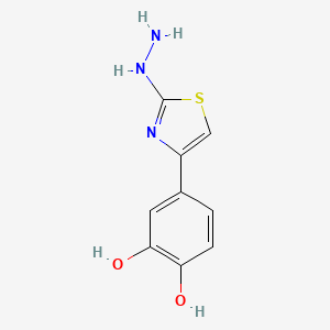 4-(2-Hydrazino-thiazol-4-yl)-benzene-1,2-diol