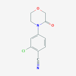 2-Chloro-4-(3-oxomorpholin-4-YL)benzonitrile