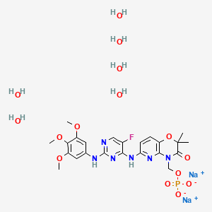 molecular formula C23H36FN6Na2O15P B15146383 Fostamatinib (disodium hexahydrate) 