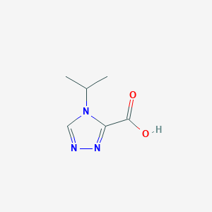 molecular formula C6H9N3O2 B15146413 4-(Propan-2-yl)-4H-1,2,4-triazole-3-carboxylic acid 