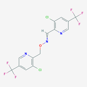 molecular formula C14H7Cl2F6N3O B15146416 {[3-Chloro-5-(trifluoromethyl)pyridin-2-yl]methoxy}({[3-chloro-5-(trifluoromethyl)pyridin-2-yl]methylidene})amine 