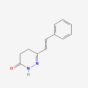 3(2H)-Pyridazinone, 4,5-dihydro-6-(2-phenylethenyl)-