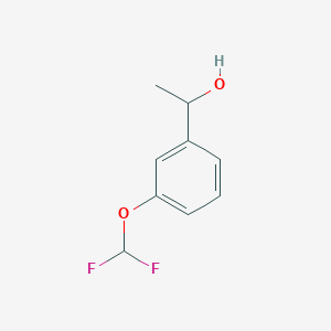 molecular formula C9H10F2O2 B15146468 1-[3-(Difluoromethoxy)phenyl]ethanol 