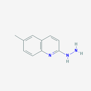 molecular formula C10H11N3 B15146497 2-Hydrazinyl-6-methylquinoline CAS No. 35359-38-7