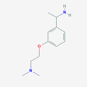 2-(3-(1-Aminoethyl)phenoxy)-N,N-dimethylethan-1-amine