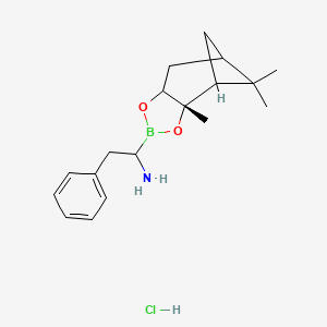 molecular formula C18H27BClNO2 B15146540 (R)-BoroPhe-(+)-Pinanediol-hydrochloride 