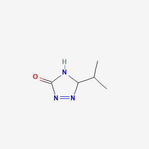 molecular formula C5H9N3O B15146572 5-Isopropyl-{1,2,4}triazolin-3-one 