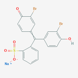 molecular formula C19H11Br2NaO5S B15146579 Sodium 2-[(3-bromo-4-hydroxyphenyl)(3-bromo-4-oxocyclohexa-2,5-dien-1-ylidene)methyl]benzenesulfonate 