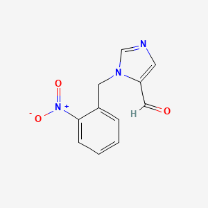 molecular formula C11H9N3O3 B15146583 3-(2-Nitro-benzyl)-3H-imidazole-4-carbaldehyde CAS No. 85103-00-0