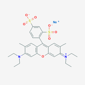 molecular formula C29H33N2NaO7S2 B15146603 Sodium 4-[3,6-bis(diethylamino)-2,7-dimethylxanthenium-9-yl]benzene-1,3-disulfonate 