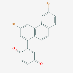 2-(3,6-Dibromophenanthren-1-yl)cyclohexa-2,5-diene-1,4-dione