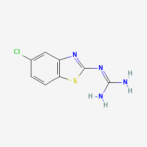 molecular formula C8H7ClN4S B15146666 (5-Chlorobenzo[d]thiazol-2-yl)guanidine 