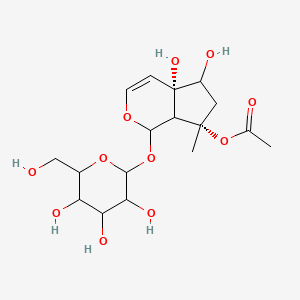 (1S,4aS,5S,7S,7aS)-7-(Acetyloxy)-1,4a,5,6,7,7a-hexahydro-4a,5-dihydroxy-7-methylcyclopenta[c]pyran-1-yl beta-D-glucopyranoside