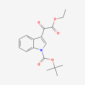 molecular formula C17H19NO5 B15146697 Tert-butyl 3-(2-ethoxy-2-oxoacetyl)indole-1-carboxylate CAS No. 105632-53-9