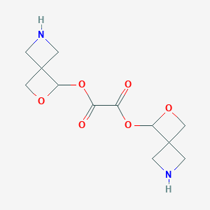 molecular formula C12H16N2O6 B15146700 Bis{2-oxa-6-azaspiro[3.3]heptan-1-YL} oxalate 