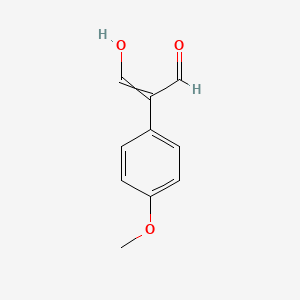 molecular formula C10H10O3 B15146730 3-Hydroxy-2-(4-methoxy-phenyl)-propenal CAS No. 53868-40-9