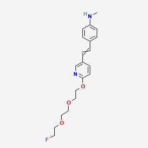 4-[2-[6-[2-[2-(2-fluoroethoxy)ethoxy]ethoxy]pyridin-3-yl]ethenyl]-N-methylaniline