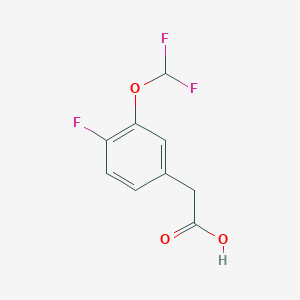 2-(3-Difluoromethoxy-4-fluorophenyl)acetic acid