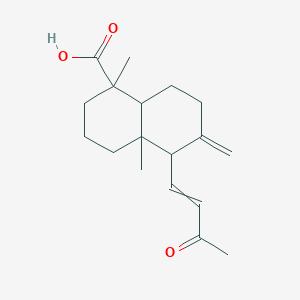 1,4a-dimethyl-6-methylidene-5-[(1E)-3-oxobut-1-en-1-yl]-hexahydro-2H-naphthalene-1-carboxylic acid