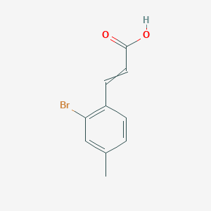 molecular formula C10H9BrO2 B15146807 3-(2-Bromo-4-methylphenyl)-2-propenoic acid CAS No. 829-58-3