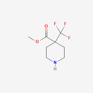 molecular formula C8H12F3NO2 B15146824 Methyl 4-(trifluoromethyl)piperidine-4-carboxylate 