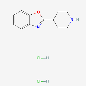 molecular formula C12H16Cl2N2O B1514686 2-(Piperidin-4-yl)benzo[d]oxazole dihydrochloride 