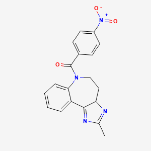 (2-methyl-4,5-dihydro-3aH-imidazo[4,5-d][1]benzazepin-6-yl)-(4-nitrophenyl)methanone