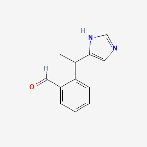 2-[1-(1H-imidazol-4-yl)ethyl]benzaldehyde