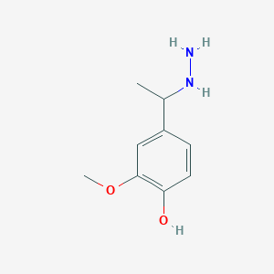 4-(1-Hydrazinylethyl)-2-methoxyphenol