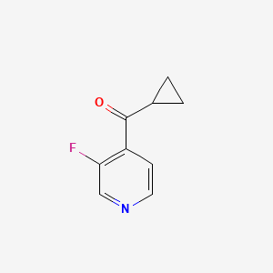molecular formula C9H8FNO B1514706 Cyclopropyl(3-fluoropyridin-4-yl)methanone 