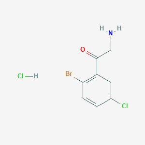 2-Amino-1-(2-bromo-5-chlorophenyl)ethanone hydrochloride