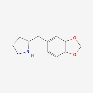 molecular formula C12H15NO2 B1514710 2-Benzo[1,3]dioxol-5-ylmethyl-pyrrolidine 