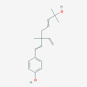 4-(3-Ethenyl-7-hydroxy-3,7-dimethylocta-1,5-dien-1-yl)phenol