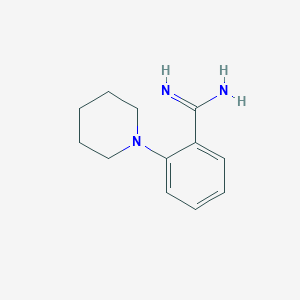 molecular formula C12H17N3 B15147139 2-(Piperidin-1-yl)benzene-1-carboximidamide CAS No. 1020989-88-1