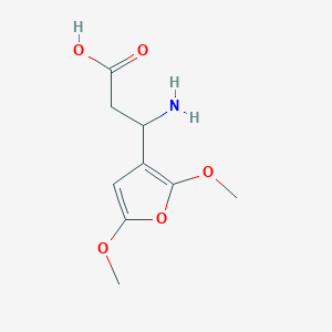 molecular formula C9H13NO5 B15147146 3-Amino-3-(2,5-dimethoxyfuran-3-yl)propanoic acid CAS No. 887584-93-2