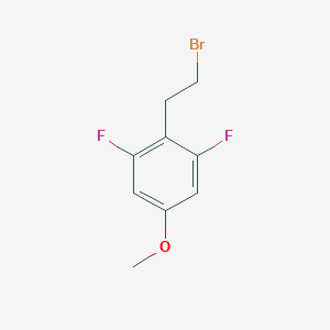 molecular formula C9H9BrF2O B15147156 2-(2-Bromoethyl)-1,3-difluoro-5-methoxybenzene 