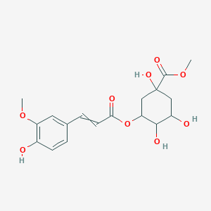 methyl 1,3,4-trihydroxy-5-{[(2E)-3-(4-hydroxy-3-methoxyphenyl)prop-2-enoyl]oxy}cyclohexane-1-carboxylate