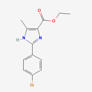 ethyl 2-(4-bromophenyl)-4-methyl-1H-imidazole-5-carboxylate