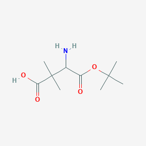 3-Amino-4-(tert-butoxy)-2,2-dimethyl-4-oxobutanoic acid