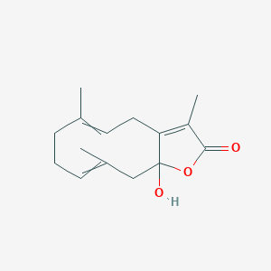 molecular formula C15H20O3 B15147246 11a-Hydroxy-3,6,10-trimethyl-4,7,8,11-tetrahydrocyclodeca[b]furan-2-one 