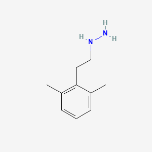 molecular formula C10H16N2 B15147253 Hydrazine, (2,6-dimethylphenethyl)- CAS No. 30953-60-7