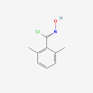 molecular formula C9H10ClNO B15147255 N-Hydroxy-2,6-dimethylbenzimidoyl Chloride 