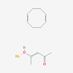 molecular formula C13H20O2Rh B15147263 (3Z)-4-(rhodiooxy)pent-3-en-2-one; 1,5-cyclooctadiene 