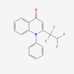 molecular formula C17H11F4NO B15147302 2-(1,1,2,2-Tetrafluoroethyl)-1-phenyl-4(1H)-quinolone 