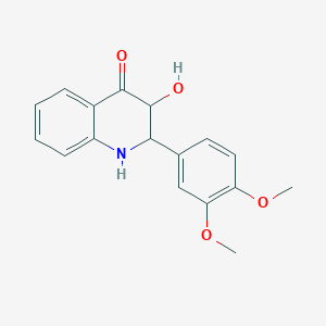 2-(3,4-Dimethoxyphenyl)-3-hydroxy-2,3-dihydroquinolin-4(1H)-one